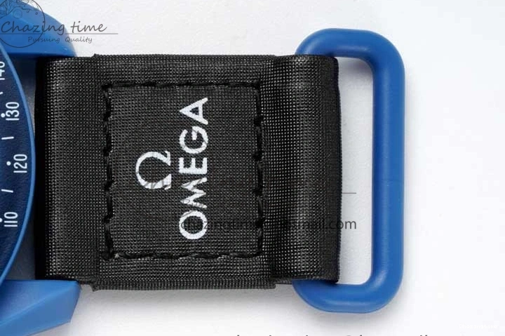 0211 ZipUp Speedmaster Misson To Neptune 1:1 Best Edition Blue Dial On Nylon Strap Quartz 7854